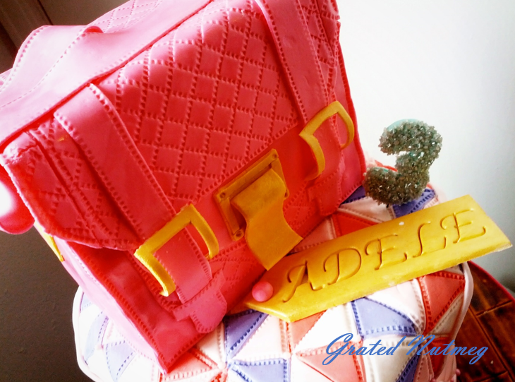 Pink Hermes Bag Cake