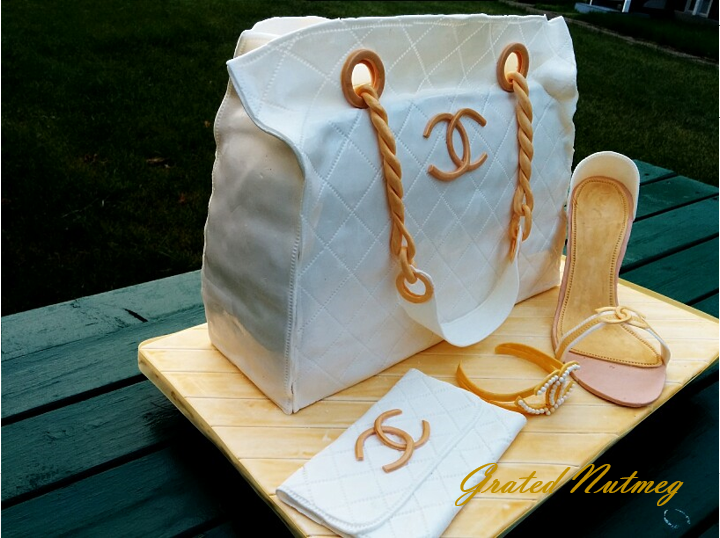 Designer Cake with Bag and Shoe